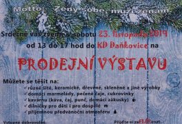 Prodejní výstava ručně vyráběných výrobků v Daňkovicích