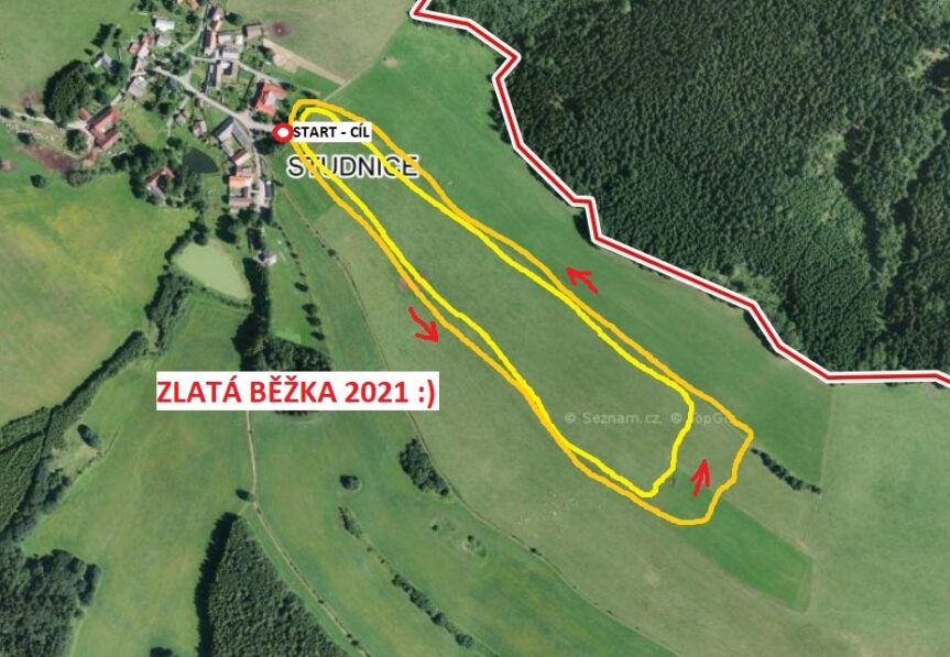 mapka zlatá běžka studnice 21_2_2021