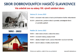 Oslavy 130. výročí založení SDH Slavkovice