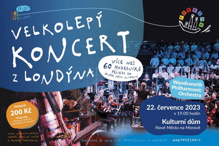 Wandsworth Youth Orchestra – koncert Česká republika 2023 – Nové město na Moravě