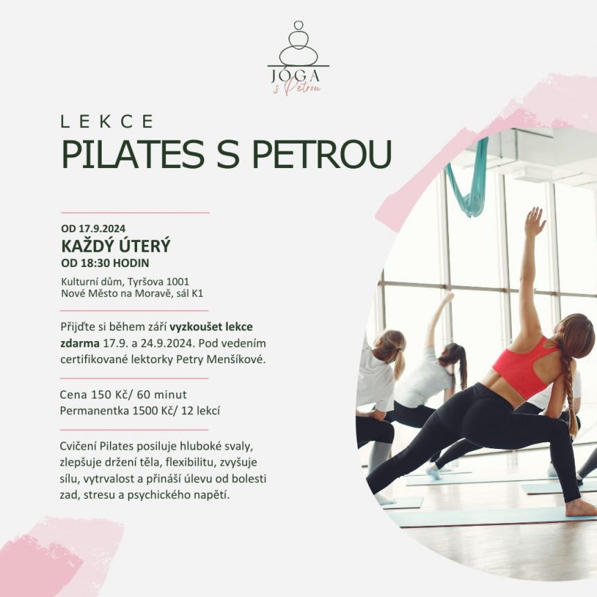 Lekce pilates s Petrou Menšíkovou