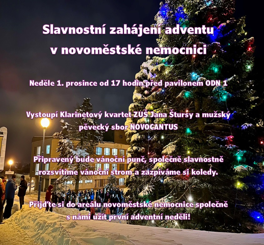 Zahájení adventu v novoměstské nemocnici