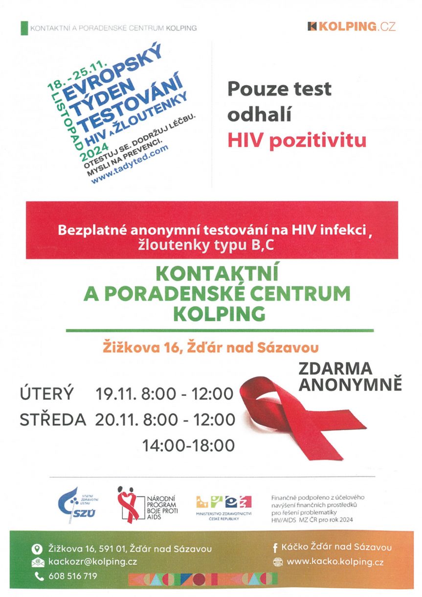 Pouze test odhalí HIV pozitivitu