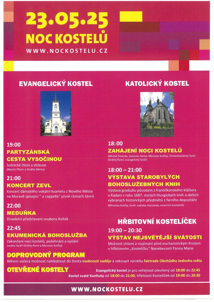 Noc kostelů – plakát