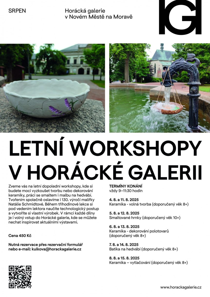 LETNÍ WORKSHOPY V HORÁCKÉ GALERII: Batika na hedvábí (doporučený věk 8+)