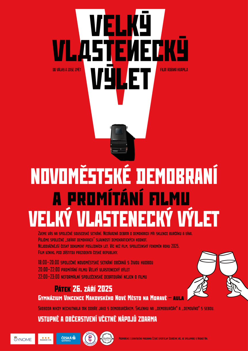 Novoměstské demobraní a promítání filmu: Velký vlastenecký výlet
