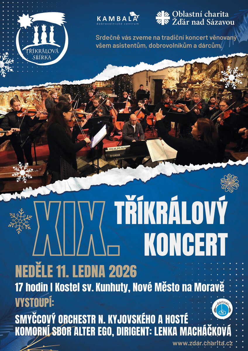 Ttříkrálový koncert v kostele sv. Kunhuty