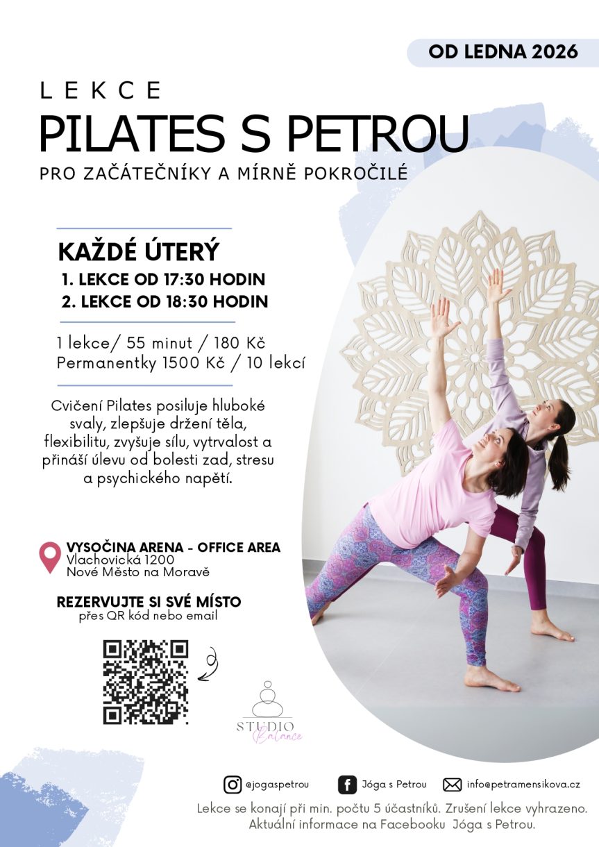 Lekce pilates s Petrou