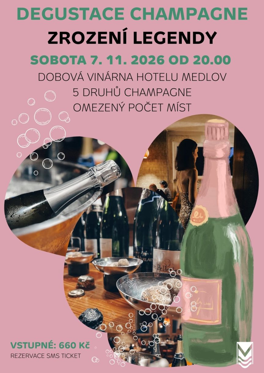 Degustace champagne na Medlově