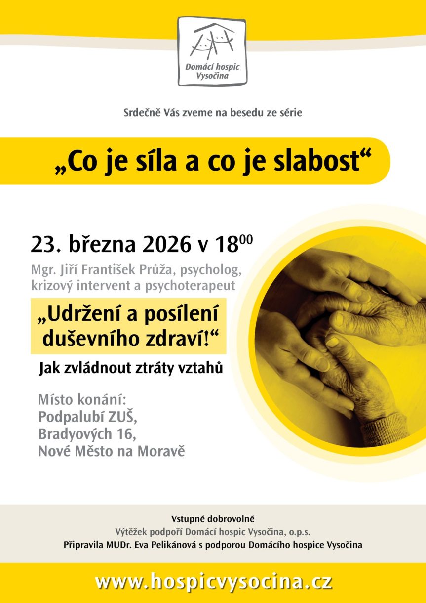 Beseda „Udržení a posílení duševního zdraví“