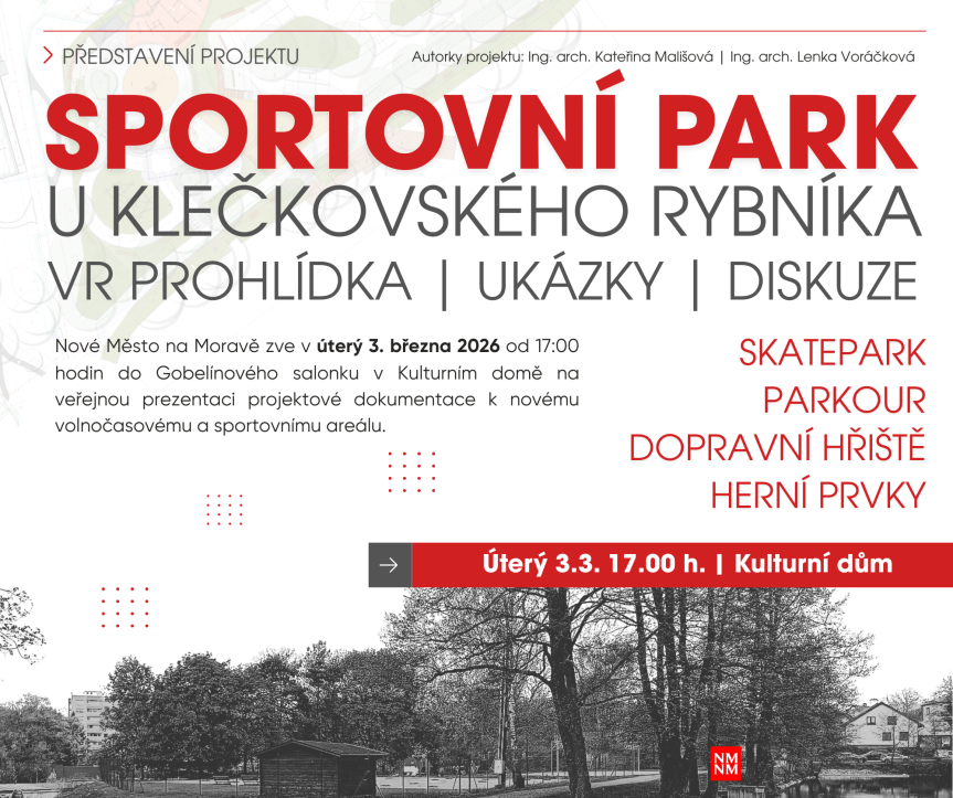 Představení projektu „Sportovní park u Klečkovského rybníka“