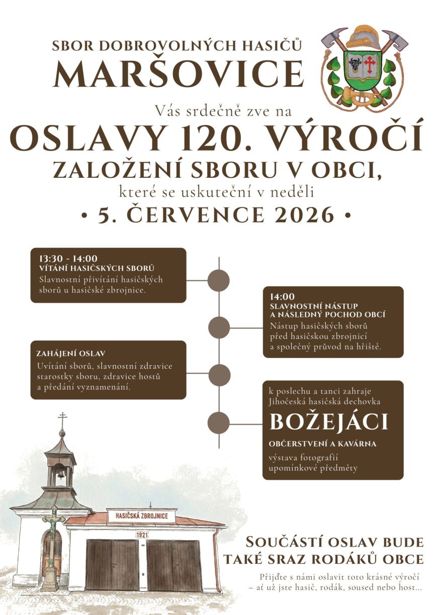 Oslavy 120 let založení SDH v obci Maršovice
