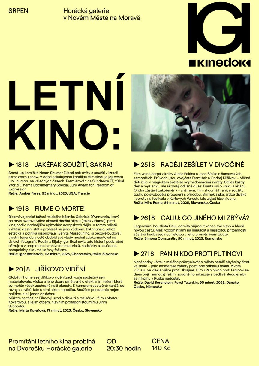 LETNÍ KINO S DOKUMENTÁRNÍM FILMEM – Jaképak soužití, sakra!