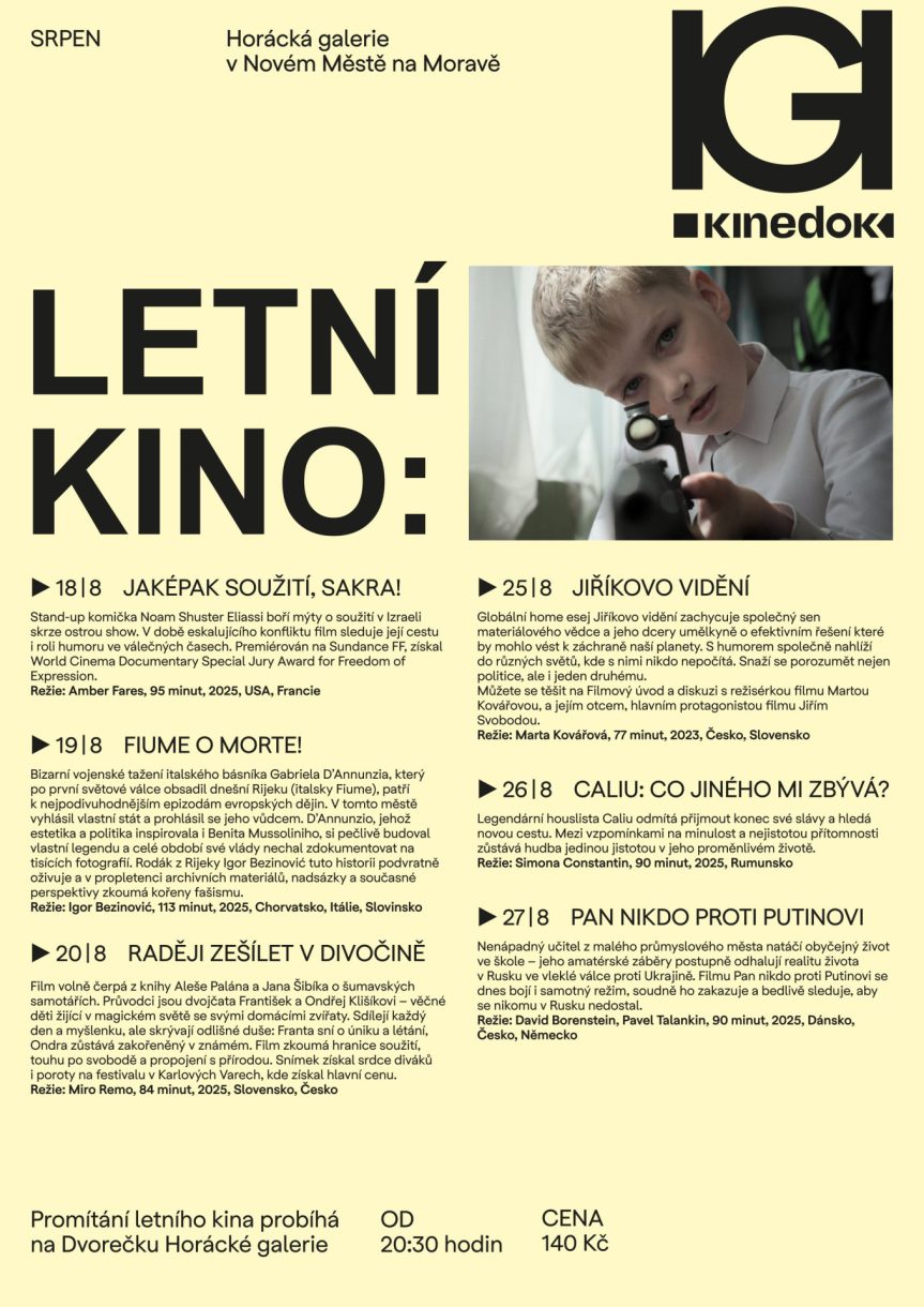 LETNÍ KINO S DOKUMENTÁRNÍM FILMEM – Jaképak soužití, sakra!