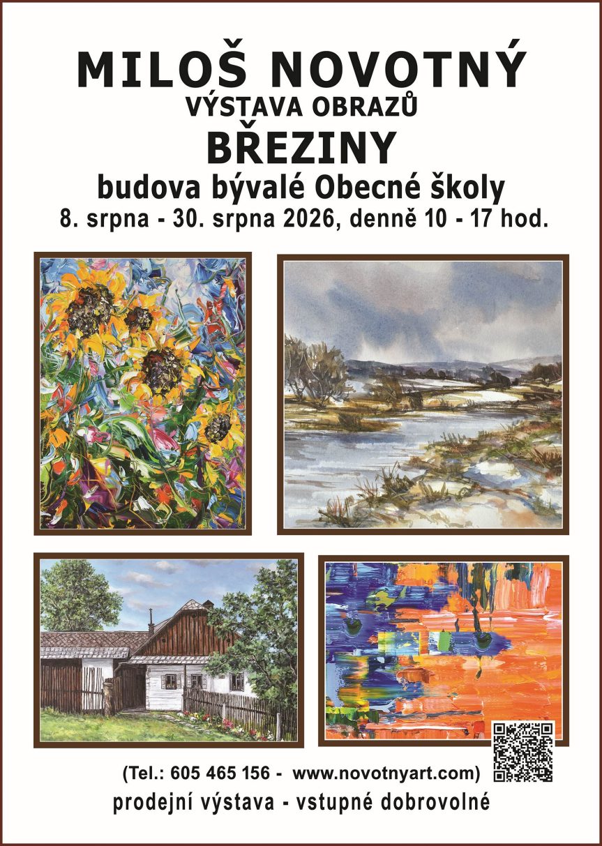 Miloš Novotný – výstava obrazů: krajina Vysočiny v mnoha podobách