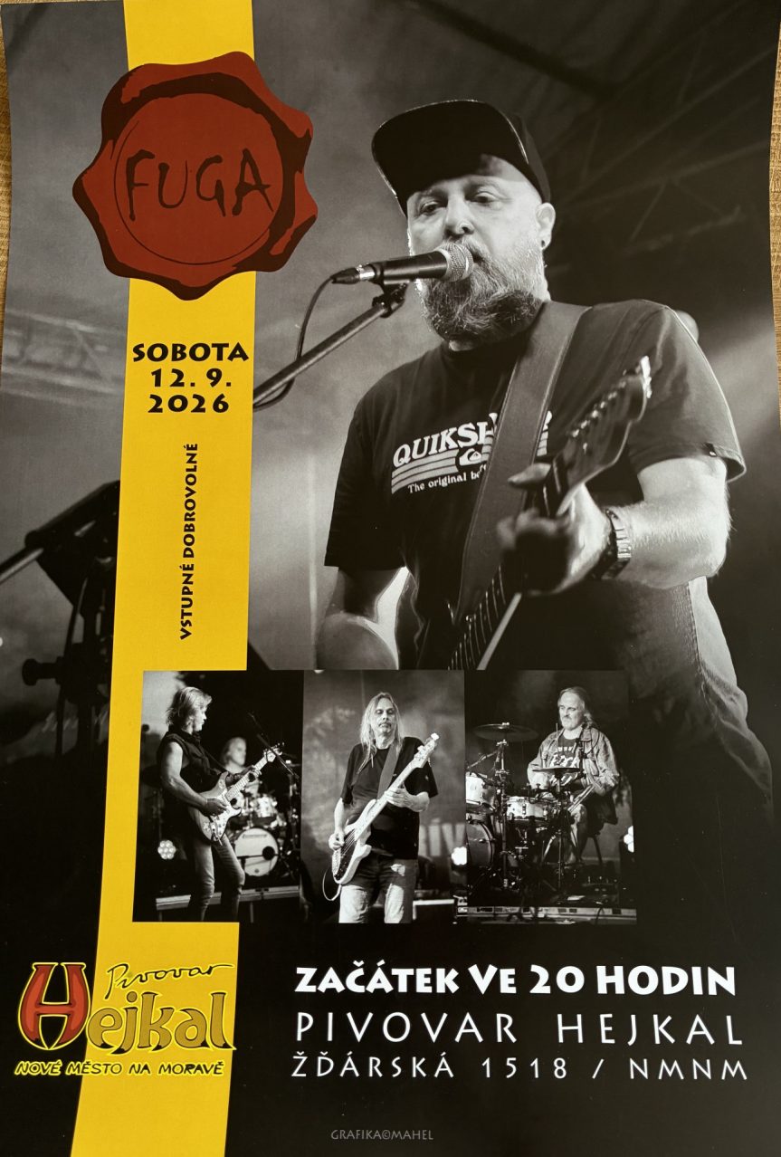 Koncert kapely Fuga v Pivovaru Hejkal